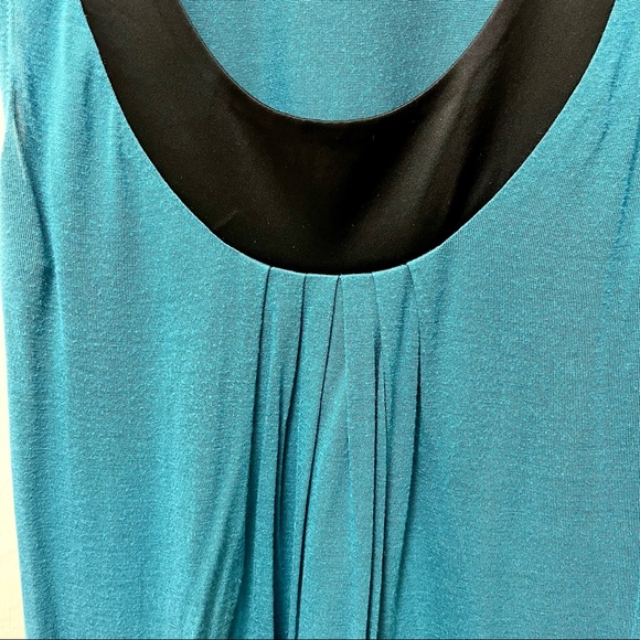 Express Teal Sleeveless Shift Dress with Pockets - Picture 4 of 5